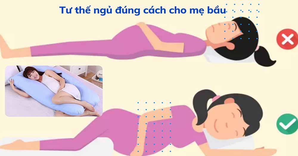 Bà bầu cần kiêng không nằm ngửa lâu