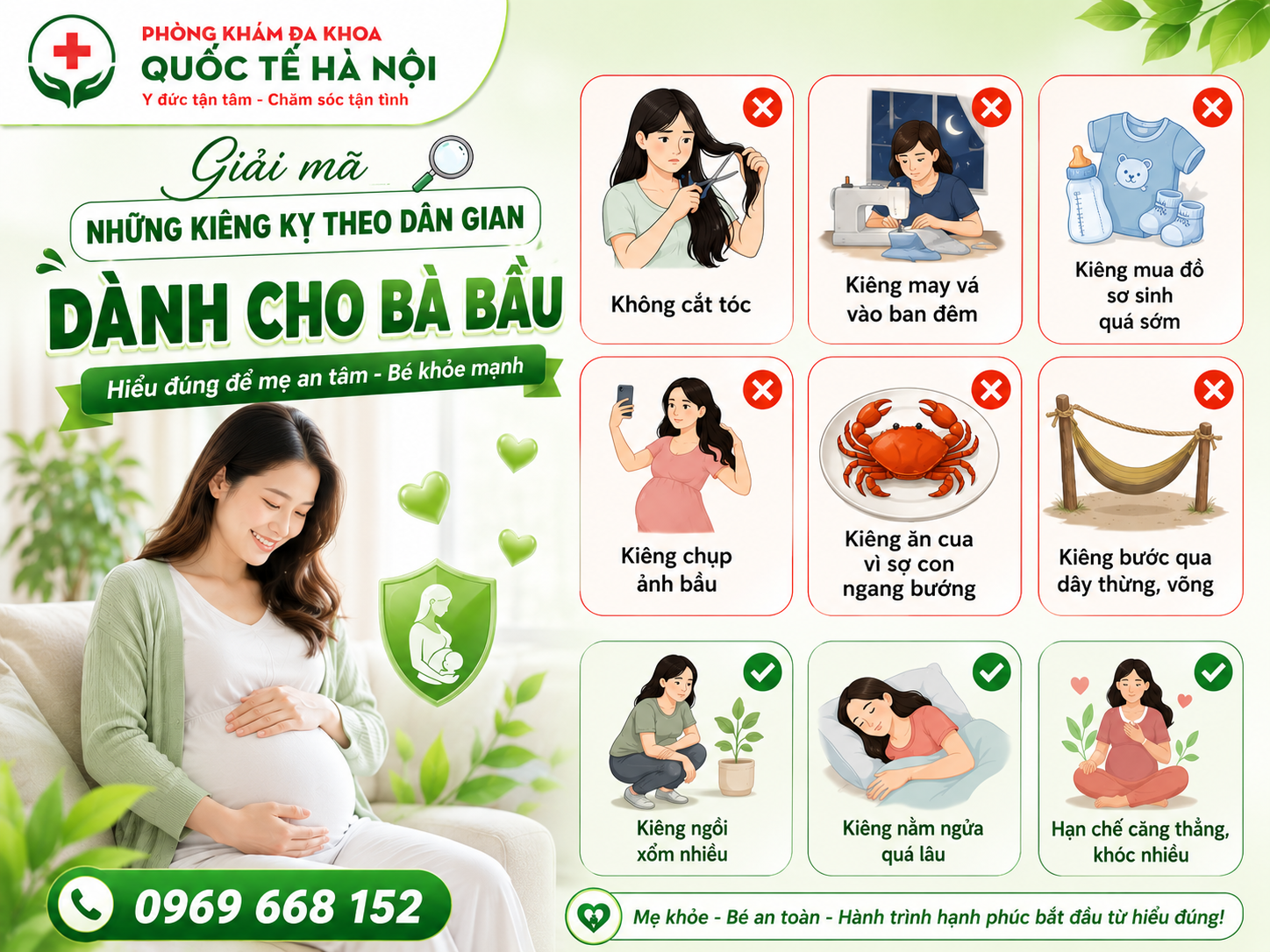 Những kiêng kỵ trong dân gian khi mang thai