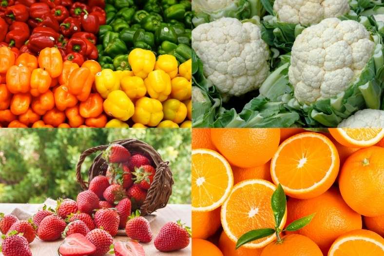 Bổ sung thực phẩm giàu vitamin C để hỗ trợ ngăn ngừa nám và tàn nhang