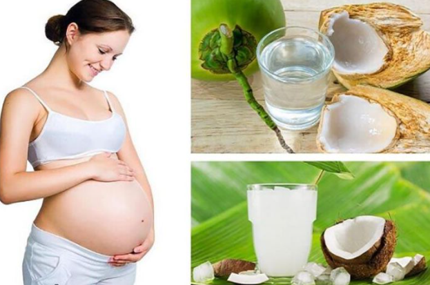Nước dừa mang lại nhiều lợi ích cho phụ nữ mang thai