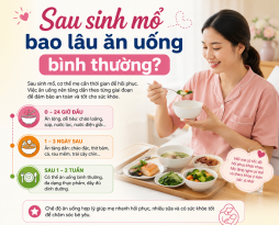 sau-sinh-mo-bao-lau-thi-an-uong-binh-thuong